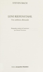 Leni Riefenstahl